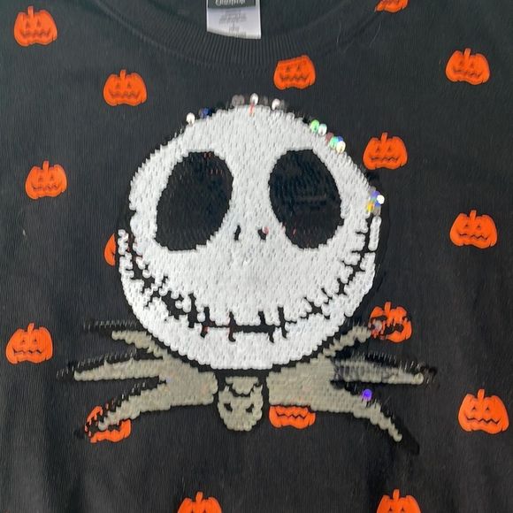 The Nightmare Before Christmas pull on sweatshirt size 10/12 - Picture 2 of 5